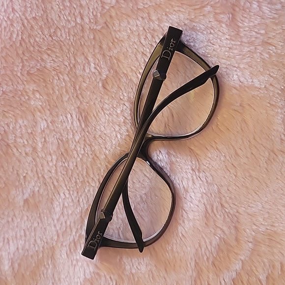 Christian Dior Prescription Lens Eyeglasses CD3231 Black Gray Frames Womens Used - Picture 2 of 16